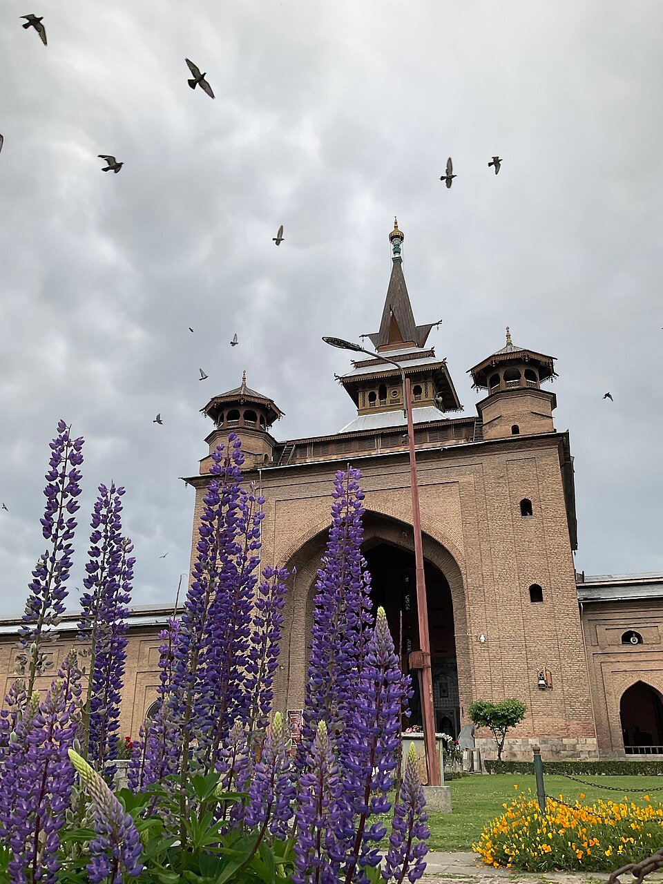 Jamia Masjid's carved wooden pillars, Srinagar